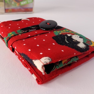 Cartera para té, soporte para bolsitas de té, organizador de cartera para té de viaje, cartera para té plegable, cartera para té navideña, accesorio para té, regalo para amantes del té, envío gratis
