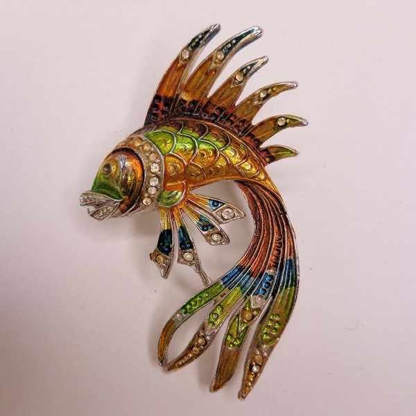 Fish Pin Fish Brooch Colorful Fish Pin Free Shipping