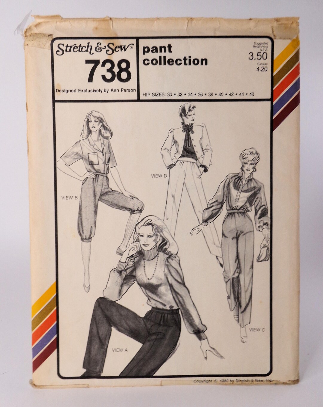 レディースパンツパターン ニッカーズパターン ストレッチ＆ソー 738