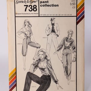 Damesbroekpatroon Knickerspatroon Stretch en naai 738 Heupomvang 30-46 Ongesneden patroon FF Kledingpatroon Damespatroon Gratis verzending