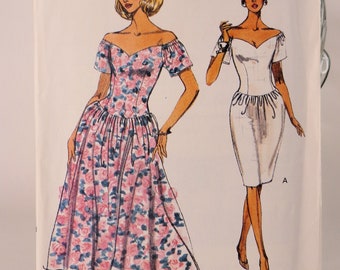 Dress Pattern Vogue 7766 Size 12-14-16 Uncut Pattern FF Clothing Pattern Womens Pattern Very Easy Vogue Free Shipping