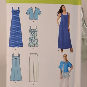 Dress Pattern Top Pattern Jacket Pattern Cropped Pants Pattern Tunic Pattern Simplicity 1809 Size Xxs-Xxl Uncut FF Free Shipping