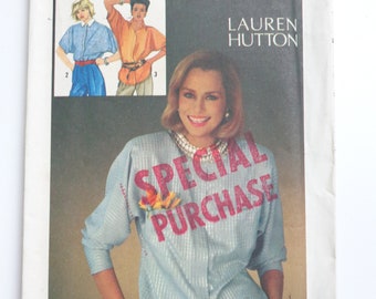 Vintage Simplicity 6684 Size 16 Uncut Pattern FF Blouse Pattern Womens Pattern Clothing Pattern Top Pattern Free Shipping