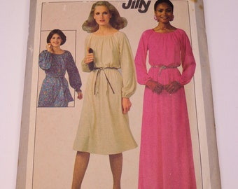 Dress Pattern Simplicity 8265 Size 6-8 1970s Dress Pattern Clothing Pattern Uncut Pattern But Not In FF Womens Sewing Pattern Free Shipping