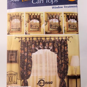 Window Treatment Pattern Valance Pattern Side Panel Pattern Simplicity 5696 Uncut Pattern FF Drapery Pattern Home Dec Pattern Free Shipping