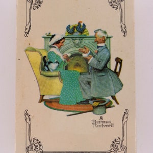 Norman Rockwell Playing Cars Winter One Deck Mazzo di carte da gioco non aperto Carte da gioco vintage Vintage Gaming Spedizione gratuita