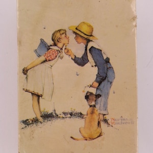 Norman Rockwell Spielkarten Frühling Spielkarten Ein Deck Ungeöffnete Deck Spielkarten Vintage Spielkarten Kostenloser Versand