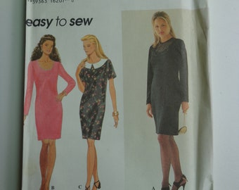 Simplicity Pattern 9272 Dress Pattern Vintage Pattern Clothing Pattern 1990s Pattern Easy To Sew Pattern Size 18-20-22 Uncut Pattern FF