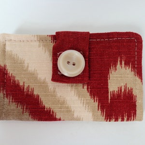 Tarjetero Tarjetero Monedero Tarjetero Tarjetero de viaje Estuche para tarjetas Tarjetero rojo Tarjetero de identificación Monedero Organizador Regalo