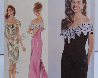 Womens Dress Pattern Formal Dress Pattern Simplicity 7817 Jessica McClintock Pattern Clothing Pattern Size 10-14 1990s Dress Pattern