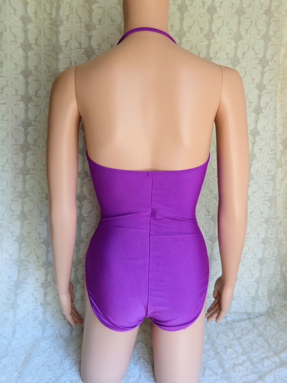 Vintage Bodysuit By Playboy Summer Bodysuit Purpl… - image 6