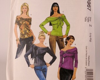 Womens Top Pattern McCalls 4967 Size Lrg-Xlg Size 16-22 Uncut Pattern FF Clothing Pattern Womens Pattern Free Shipping