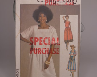 Dress Pattern 2 Piece Dress Pattern Simpicity 6845 Size 16 Pattern Uncut Pattern FF Top Pattern Skirt Pattern Clothing Pattern Free Shipping