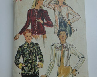 Butterick Pattern 6846 Cut Not Altered Evening Jacket Pattern Bed Jacket Pattern Clothing Pattern Size 16 Pattern Free Ship
