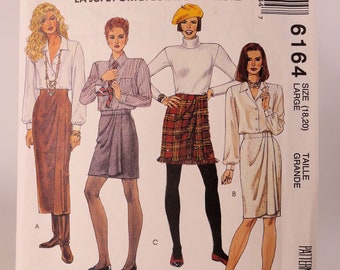 Skirt Pattern Wrap Skirt Pattern McCalls 6164 Size 18-20 Size Large Uncut But Not FF Clothing Pattern  1 Hour Skirt Pattern Free Shipping