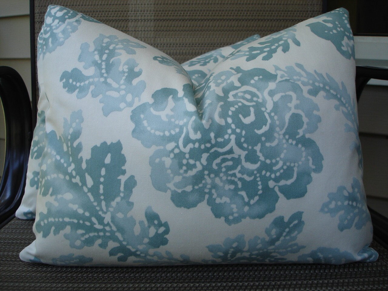 Batik Lumbar Pillow Covers One Pair 12 x 16 Handmade Floral Etsy