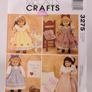 18"Puppenkleidung Muster Puppennachthemd Puppenkleid Wandbehang Puppengeldbeutel Puppenkissen McCalls 3275 Handarbeit