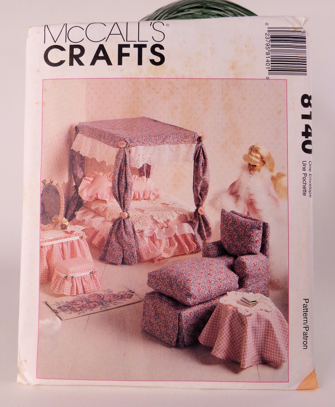 11 1/2 to 12 1/2 Inch Fashion Doll Furniture Pattern Mccalls 8140 Uncut ...