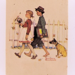 Cartas de Baralho Norman Rockwell Um Baralho Fechado Cartas de Baralho Vintage Cartas de Baralho Outono Cartas de Baralho Norman Rockwell Frete Grátis