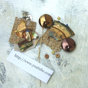 Bronze kit DIY earring making in autumn colors
