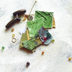 DIY earring making kit in earth colors