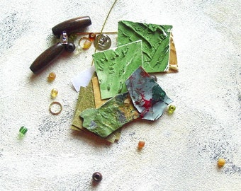 DIY earring making kit in earth colors
