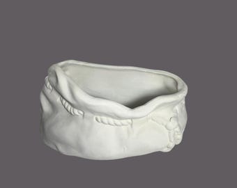Santa bag bisque ready to paint