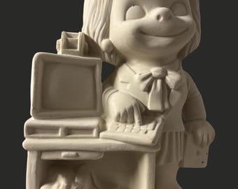 smiley computer bisque ready to paint
