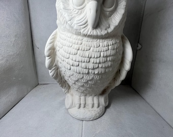 owl bisque ready to paint large