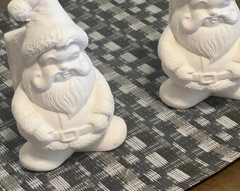 Santa napkin holder bisque ready to paint 2x