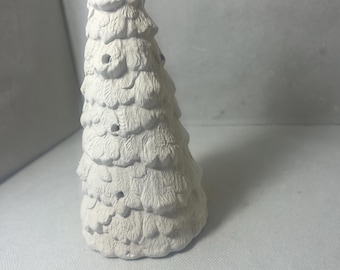Christmas tree lamp bisque ready to paint