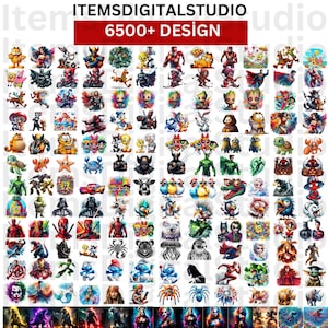 6500+ Design Digital Print , 1000+Superhero PNG , 500+ Cartoon Film PNG ,