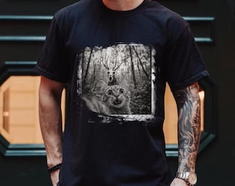 Found Footage Selfie Cat Wendigo Shirt, Selfie Cat Halloween Line, Monster Shirt, Wendigo Shirt, Skinwalker Shirt, Halloween Horror Gift Tee
