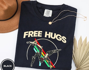 Free Hugs Arc Raiders Leaper T-Shirt |  Leaper Sci-Fi Design, Funny Arc Raiders Shirt, Vintage Arc Raiders Inspired Parody Shirt, Gag Gift