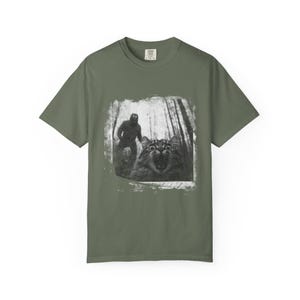 Found Footage Selfie Cat Bigfoot Halloween Monster Shirt, Funny Cat Shirt, Cat lover T Shirt, Big Foot Shirt, Horror Shirt, Spooky Shirt image 5