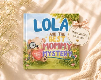 Personalized Mommy Storybook, Custom Name Book First time Mom from Baby Toddler, Mothers Day