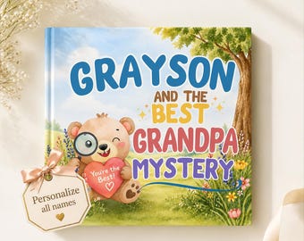 Personalized Grandpa Children's Book, Custom Name Story, Photo Option