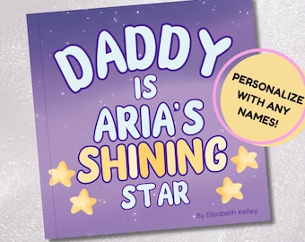 Personalized Daddy Book from Baby, Father's Day Childrens Story for First Time Dad Gift