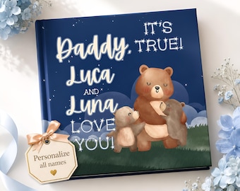 Personalized Father's Day Book, Daddy and Me Story, Custom Keepsake from Baby Toddler