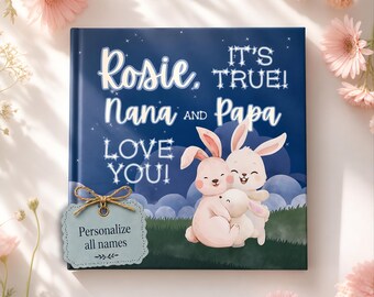 Custom Name Book, Personalized Childrens Story Baby Grandchildren, Unique Baby Shower Gift, Kids Storybook