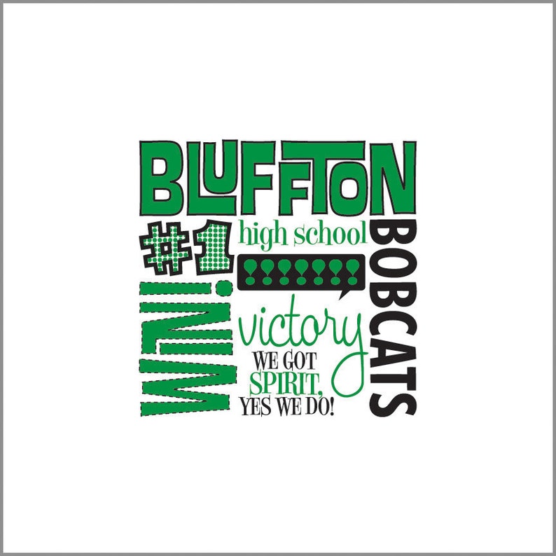 12 x 12 giclee print for Bluffton High School in Bluffton SC Etsy