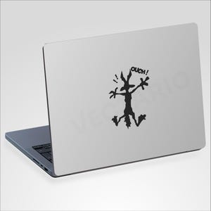 Wile E. Coyote vinyl sticker grappige cartoon deuk hobbel leuk pc tablet laptop sticker macbook