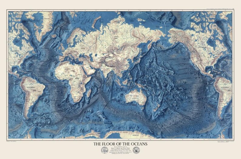 Sol Des Oc ans Bathy topo Map Of The World Floor Of The Oceans Sol Des Oc ans Bathy topo Map Of The World Floor Of The Oceans