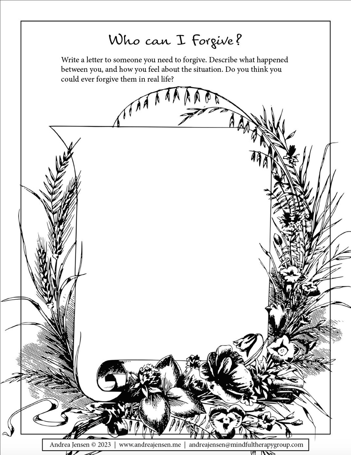 32 Art Therapy Worksheets for Adults Self-discovery Mindfulness Improve ...