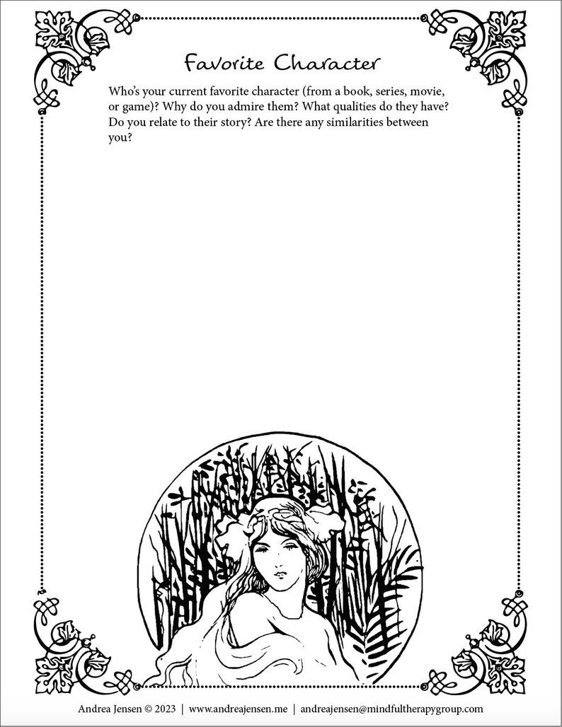 32 Art Therapy Worksheets for Adults Self-discovery Mindfulness Improve ...
