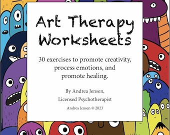 Art Therapy Worksheets for Kids: Creative CBT Workbook (Digital Download)