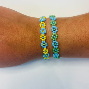 Beaded Flower Bracelet