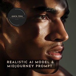 Black Men Model Influencer | Stock Photography Collection | High Quality Prompt | Men Skincare | Business Stock Images | African American