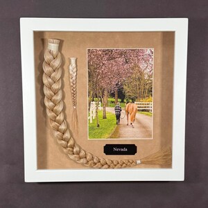 Horse Tail Equine Memorials WHITE Frame image 19