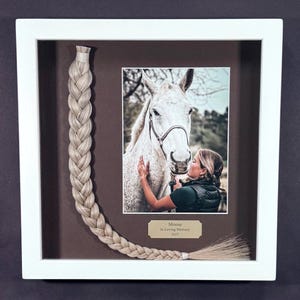 Horse Tail Equine Memorials WHITE Frame image 20